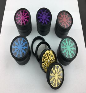 Tobacco Smoking Herb Grinders Four Layers Aluminium Alloy Grinder 100 Metal dia 63mm have 5 colors With Clear Top Window Lighting8431817