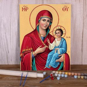 Number Region Orthodox Icon Coloring By Numbers Painting Complete Kit Acrylic Paints 50*70 Oil Painting Handmade Handiwork