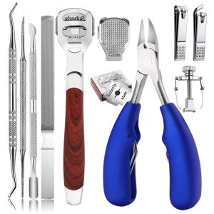 Cremes 11 teile/satz Eingewachsene Zehennagel Werkzeuge Kit Nagelpflege Eingewachsene Zehennagel Entfernung Korrektur Clippers Fußpflege Professionelle Pediküre Werkzeuge