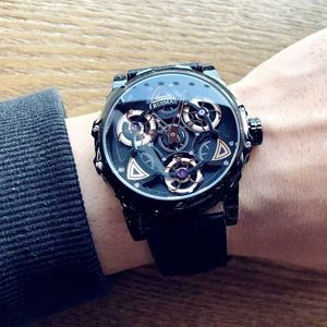 Internet Celebrity Time Flies Mens Rotating Watch High-end High Aesthetic Value Large Dial Waterproof Quartz Personalized Mechanical Style