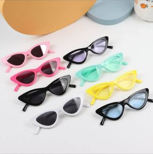 Новые детские солнцезащитные очки с рисунком «кошачий глаз» для девочек и мальчиков, уличные солнцезащитные очки с треугольниками UV400