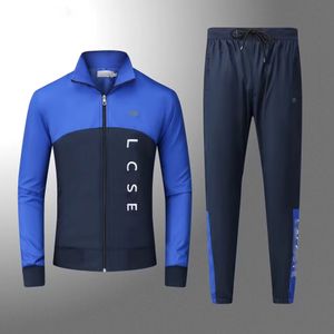 Ricamo da uomo Tute Marchio di coccodrillo Abbigliamento sportivo da donna da uomo Pantaloni tuta sportiva Abbigliamento sportivo Jogger dritto Tute giacche Pantaloni sportivi Uomo Joggers