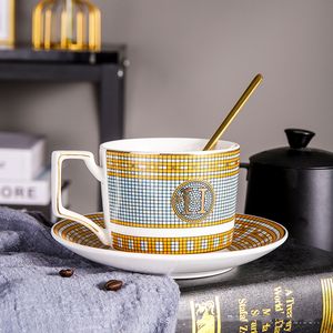 British Ceramic Cup Coffee Creative Top Simple Home Coffees Teacup With Shelf Cups