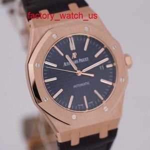 AP Fancy Watch Highend Watch Royal Oak 15400 eller Mens Watch Rose Gold Black Face Automatic Mechanical Swiss Famous Watch Business Dress Clocks Luxury Sports Diameter