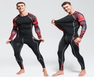 2019 New Winter Men Thermal Underwear Sets Sets Elastic Warm Fleece Long Johns for Men Polartec通気性サーマルアンダーウェアスーツ1476750