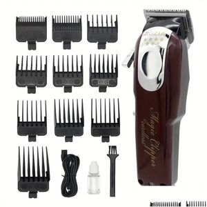 Outros itens de remoção de cabelo Clipper profissional recarregável aparador de corte sem fio elétrico para salão de barbeiro uso doméstico drop deliv othmu