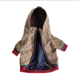 Cão de estimação vestuário clássico ao ar livre padrão moda ajustável pet arnês casaco bonito teddy hoodies terno pequeno colar de cachorro accessor226n