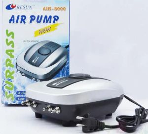 Tillbehör Resun Air8000 Air Pump, Easy Install, Idé för små marina växtbehållare