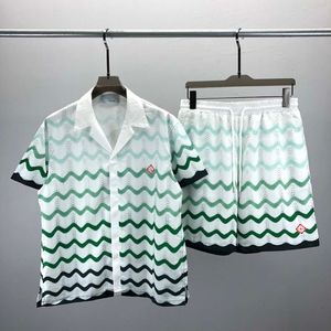 23SS Mens Designers Tracksuit Luksusowe klasyczne modne koszule Hawajskie koszule Tracki ananasowe szorty koszuli krótkie rękawowe garnitur #017