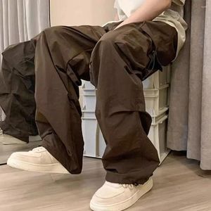 Men's Pants Trousers Street Style Cargo With Multiple Pockets Loose Fit Elastic Waist For Hip Hop Fashion Comfortable Wear