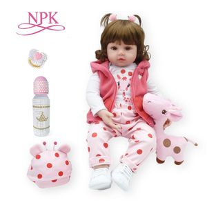 Bebe Doll Reborn Toddler 47cm mjuk silikon baby dockor Body Life Menina Christmas Surprise Girl Gifts 240304