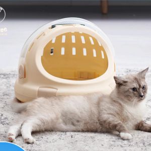 Caixas 2022 novo espaço para animais de estimação cápsula saco de gato sair portátil saco de viagem gaiola 510kg caixa de ar para animais de estimação caixa de maca de gato