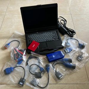 Ferramenta de diagnóstico de caminhão pesado 125032 Cabos de scanner de link USB Adaptador completo com laptop toughbook cf 52 computador