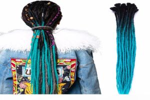 5 Strands Kanekalon Dreadlocks 24 inch Grey Ombre Crochet Braids Synthetic Crochet Hair Extensions 25 Colors Available5059515