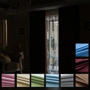 Tende Dimensioni personalizzate 10 colori Tinta unita Tende oscuranti grigie per soggiorno Camera da letto Trattamento per finestre Tende grigie Ombreggiatura Cucina