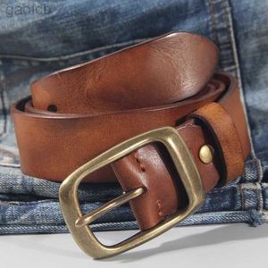 Belts cowhide Leather Handmade buckle belt Luxury Belt Genuine Leather Belt Jeans Wide Belt ldd240313