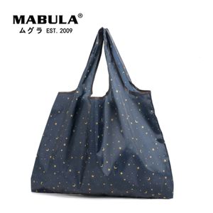 Bonito dos desenhos animados dobrável ecofriendly sacola de compras tote bolsa reutilizável bolsas conveniente largecapacity para viagem bolsa de mercearia 240304