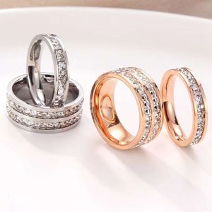Luxury Full Diamond Ring Personlighet Design Enkel delikat justerbar storlek Ring