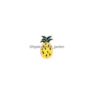 Pins Broches Melancia Stberry Apple Design Criativo para Mulheres Crianças Kiwi Cor Dourada Dos Desenhos Animados Fruta Moda Colar Pin Drop Delivery J Dhfai