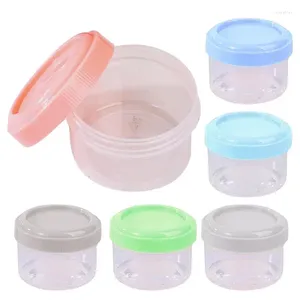 Storage Bottles 6pcs Condiment Containers With Lids Salad Dressing Container Chutney Chili Sauce Cups Airtight Stackable Leakproof Box