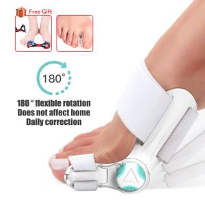 Sets Bunion Schiene Big Toe Separator Zehenglätter Korrektur Verstellbarer Knopf Hallux Valgus Fuß -Pediküre -Werkzeuge Professioneller Vorhang