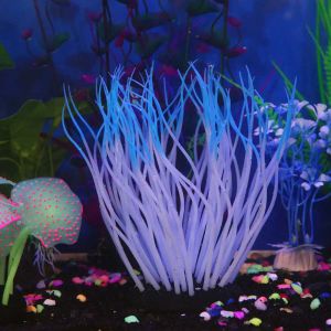 Decorations 1 pcs Aquarium Silicone Simulation Coral Fish Tank Fake Coral Plant Underwater Aquarium Decoration Accessory
