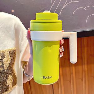 Garrafas de água 316 caneca isolada de aço inoxidável criativo direto beber café alto valor inteligente mostrar temperatura