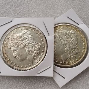 Morgan 1899 Two Face Coin interessante magische Münzen Geschenke Wohnaccessoires Silbermünzen252m