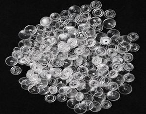 200 Sets Clear Resin Snap Buttons Plastic Snaps Fasteners Press Studs Size T5 Caps81221483253694