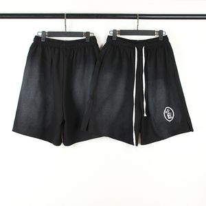 Vintage High Street Shorts for Men Women Summer Elastic Waist Draw String Men's Shorts Casual Shorts