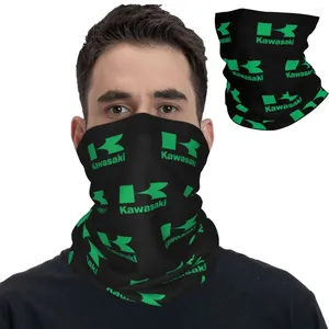 Halsdukar grön motorcykel racing bandana nacke täckt tryckt mask halsduk multi-användning balaclava cykling för män kvinnor vuxen andas