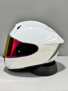 Full Face Shoei X15 X-Fifteen X-Spr Pro Glossy White Motorcykelhjälm Anti-dimma Visor Man Riding Car Motocross Racing Motorbike Helmet