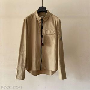 Mens Jacket Coat One Lens Lapel Shirt Jackets plagg färgade verktyg överskjorta utomhus män cardigan ytterkläder kläder cp företag xxl 741