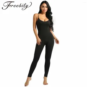 Palco desgaste mulheres adulto ballet dança collant sem mangas cor sólida stretchy tanque unitard bodysuit macacão para yoga ginástica esportes