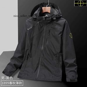 Stones Island Giacca Cappotti Cappotto Taglie Forti Giacca da Uomo Primavera Autunno Colletto con Cappuccio Solido da Uomo Casual Antivento Giacca in Pietra da Esterno Cappotto Nuovo Cp Felpa con Cappuccio 965