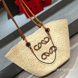 Summer festival bag weave large capacity Straw raffia embroidery handbag tote bags For beach vocation holiday shopping bag good to Storage