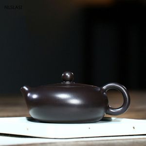 新しいクラシックティーポットパープルクレイフィルターXishi Teapot Beauty Kettle Raw Ore Handmade Tea Setカスタマイズされたギフト本物の180ml273b