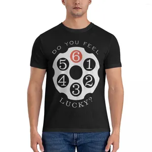 Herren-T-Shirts „Do You Feel Lucky“-Shirt, Herren-Baumwolle, lustige T-Shirts, Rundhalsausschnitt, Smith Cool Wesson T-Shirt, kurze Ärmel, Kleidungsdruck