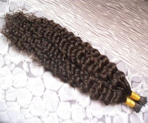 Kinky Curly Fusion Hair I Tip Stick Tip Keratin Maszyna Remy Pre Bonted Human Hair Extension 16Quot 1GS8365840