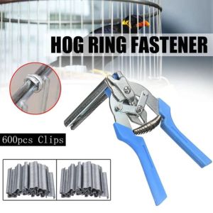 Accessories Ring Pliers Set M Type Nail Poultry Cage Fastening Pliers Wire Cage Clamp 600 Nails Suitable For Chicken Net Cage Wire Fence