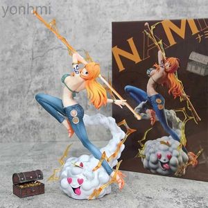 Action Toy Figures 28cm One Piece Nami Anime Figures Gk Action Figurine Sexy Model Statue Pvc Toys Doll Deco Collectible Ornament Desktop Room Gift 24314
