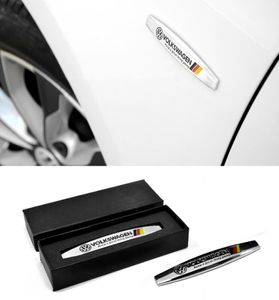 Deutschland Flagge Racing Sport Quattro Logo Metall Kotflügel Emblem/Aufkleber für VW Bora Passat CC GOLF MAGOTAN Sagitar Scirocco GIT AMG2899043