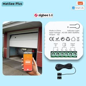 Tuya Smart Life ZigBee Garage Door Opener Controller App Remote Control Supports Alexa Home Zigbee2MQTT Needed 240228