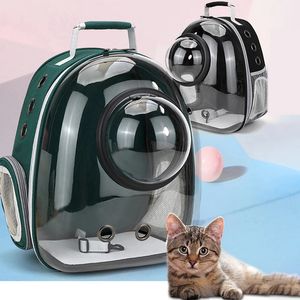 Cat Bag Outdoor Pet Shoulder bag s Backpack Breathable Portable Travel Transparent Bag For Small Dogs Cats 240309