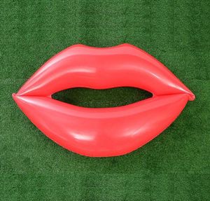 Inflatable Pool Floats Adult Kids Pink Crystal Sequins Lips Swimming Ring Summer Beach Pool Party Decorate Toys 110X80cm4948557