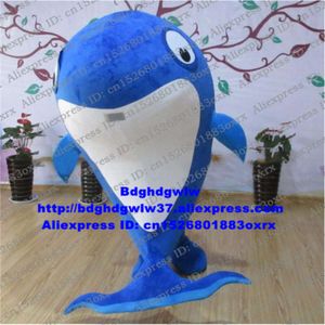 Mascot Costumes Blue Whale Dolphin Cetacean Porpoise Delphinids Mascot Costume Adult Cartoon Character Graduation Party THEME PARK Zx2924