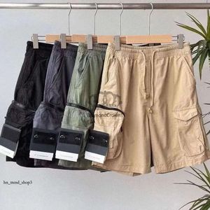 Designer masculino Stones Islandness Shorts Cargo Pockets Trabalho de cinco peças Womens Summer Sweatpants Multi-função Calças de coxa Curto Casual Solto 504 137