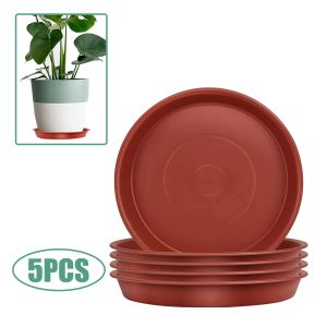 Krukor 5st Plant Saucers Flower Pot Round Drip Trays Plant Pot Saucer Tray Nursery Trays Garden Succulent Tray Saucers utomhus inomhus