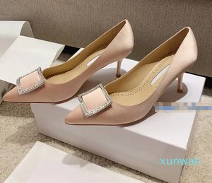 Fashion luxury designer women's summer banquet dress shoes high heels sexy pointedwith box
