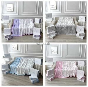 Blankets Blankets Designer Blanket 150X200cm Brand Letter L Air Fashion Conditioning Travel Bath Towel Soft Winter Fleece Shawl Throw Blankets HT1521 240314